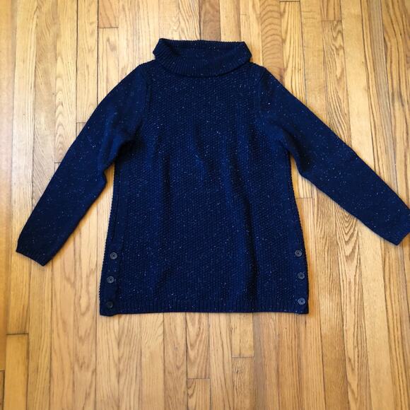 Talbots Navy Blue Crew Neck Sweater - Picture 1 of 10